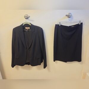 Calvin Klein Black Blazer and Skirt Set